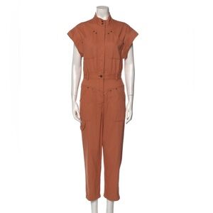 Shona Joy Orange Utility Jumpsuit
